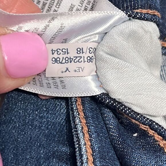 American Eagle Next Level Stretch Destructed Jeans Size 6 - Picture 4 of 10